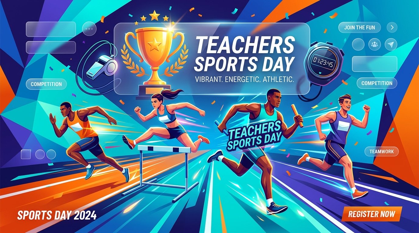 Teachers' Sports Day Banner